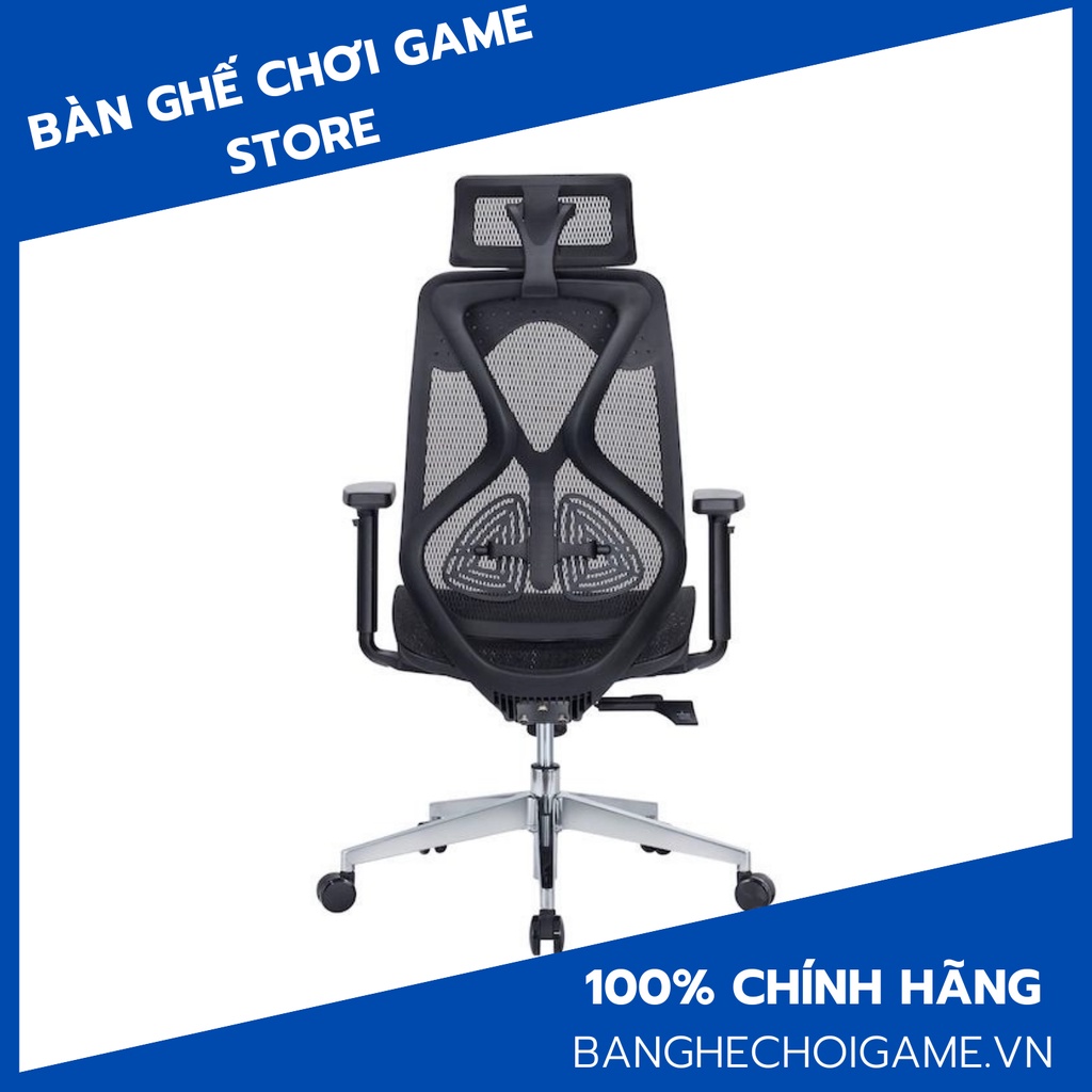 Ghế công thái học HyperWork HPW01 (Đen/Xám) - Hàng chính hãng