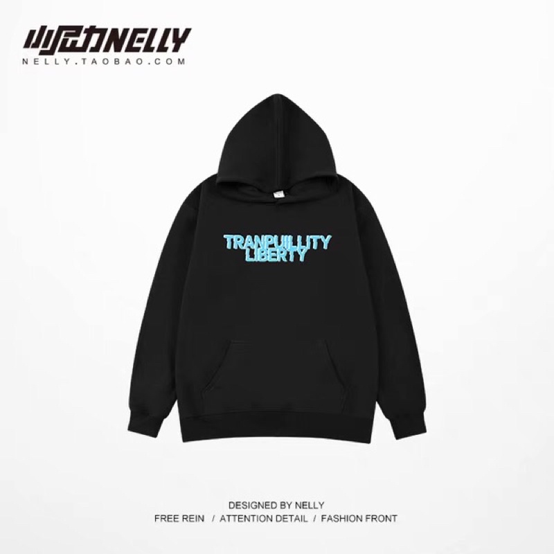 Áo hoodie nelly heybig nỉ lót lông sale (có sẵn)