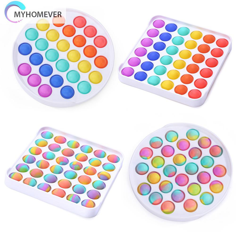 Đồ chơi bóp bong bóng màu cầu vồng tie dye giải tỏa căng thẳng cho người bệnh tự kỉ