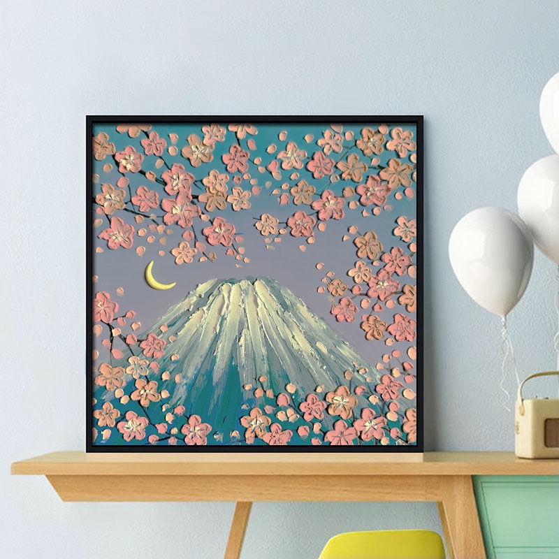 Tranh sơn dầu vẽ tay phong cảnh trang trí phòng khách độc đáo