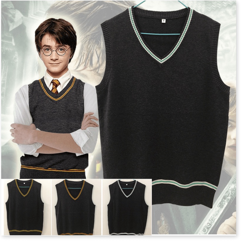 Áo sweater không tay phong cách Harry Potter thời trang