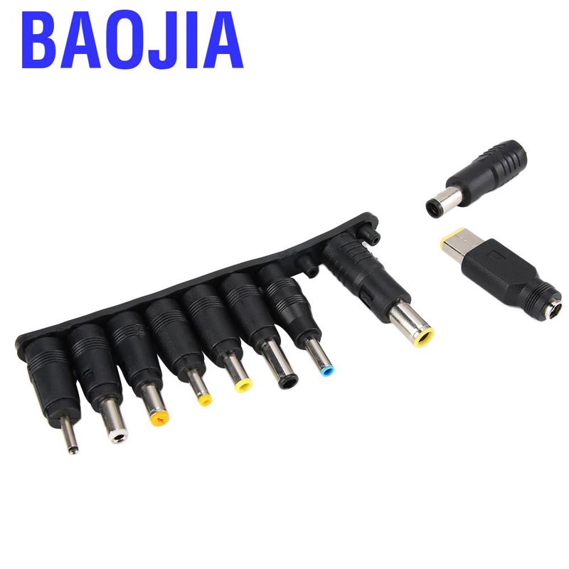 Bộ 10 Đầu Nối Nguồn Dc 5.5mm Đa Năng Cho Laptop Connec