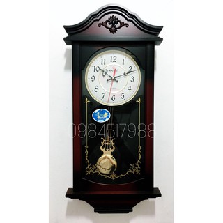 Đồng hồ treo tường quả lắc KASHI HA1+tặng 1 đôi pin panasonic