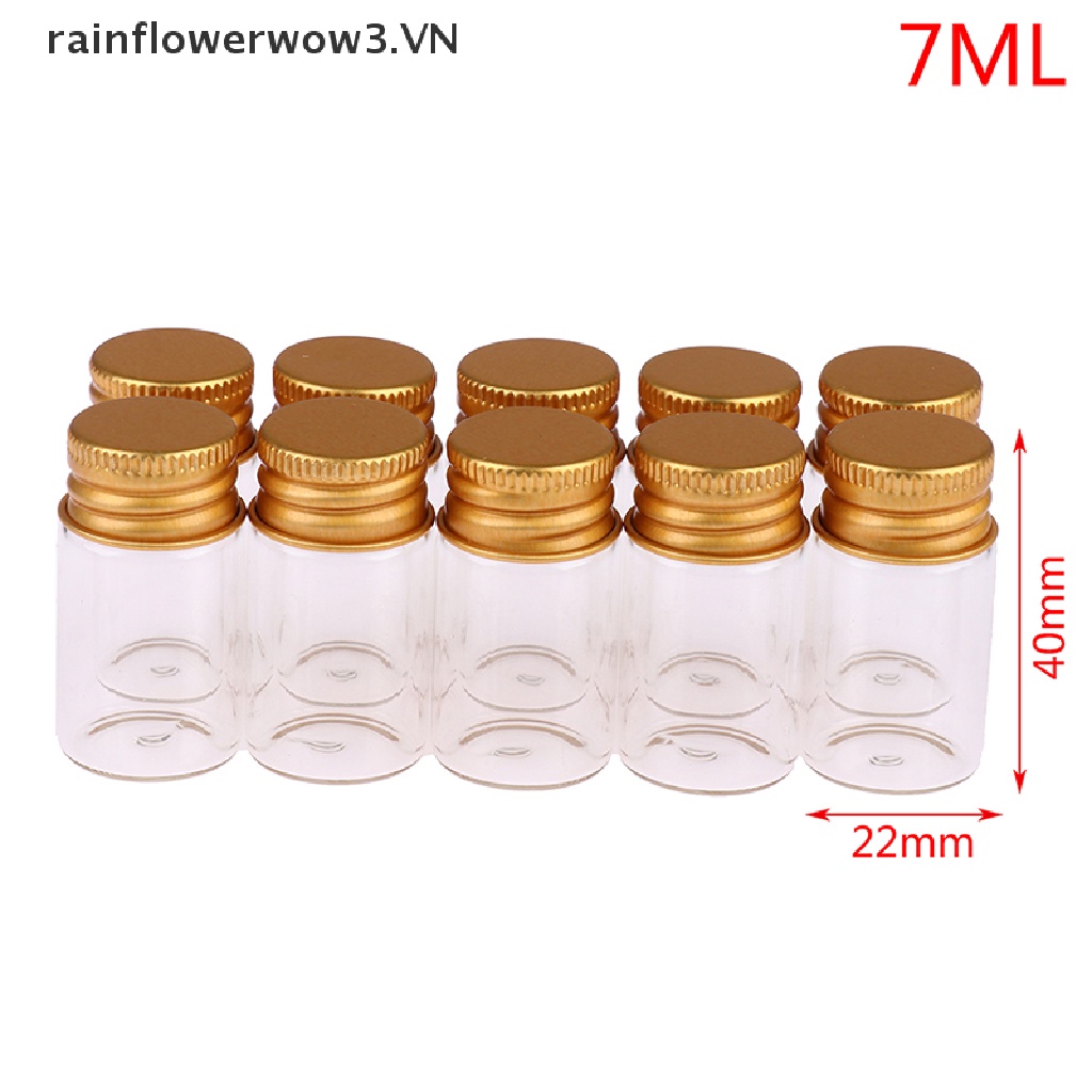Set 10 Lọ Điều Ước Thủy Tinh 5 / 7 / 10 / 14 / 18 / 20ML