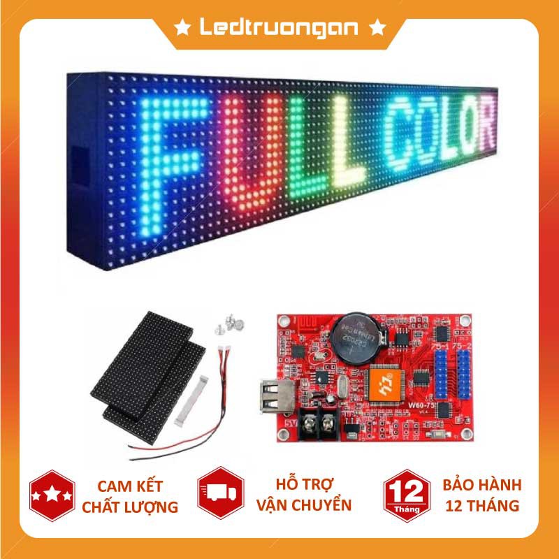 Combo biển quảng cáo led ma trận p10 full màu trong nhà từ 3 đến 18 tấm, bảo hành 1 năm