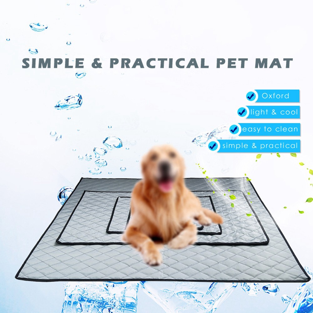 Thảm lót yên xe hơi dễ vệ sinh thiết kế lưới ô vuông mỏng dành cho cún cưng kích thước lớn dùng khi đi du lịch mùa hè