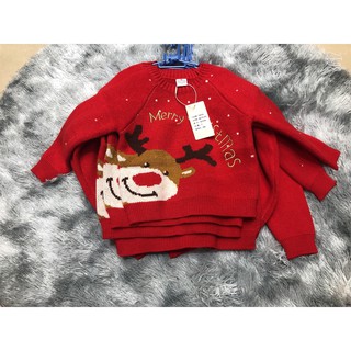 Áo len họa tiết noel cho bé