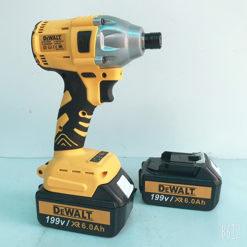 Máy chuyên vít dùng pin DeWalt 199V Động cơ Không chổi than - Kèm 2 pin