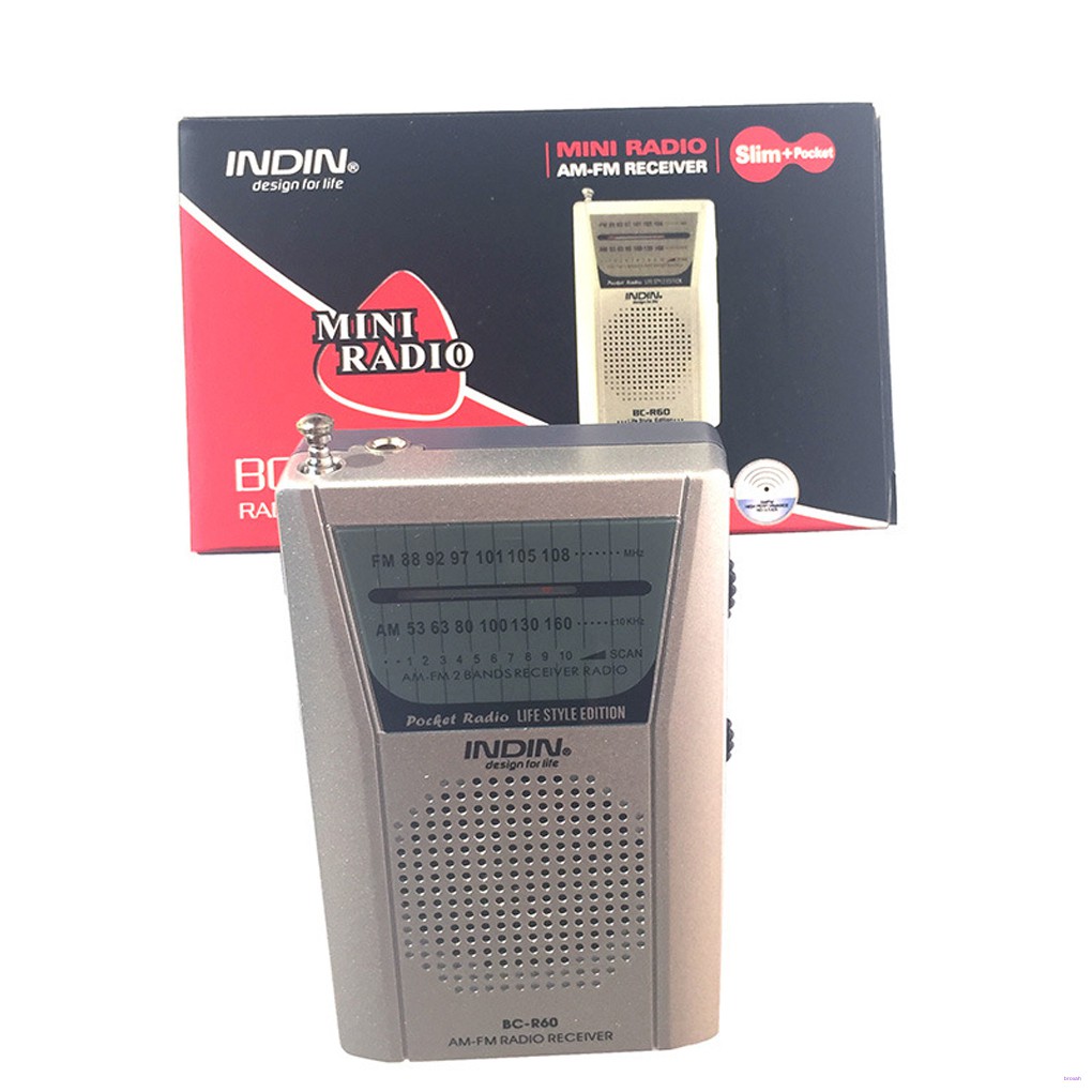 Radio Mini Bc-R60 Có Giắc Cắm Tai Nghe 3.5mm