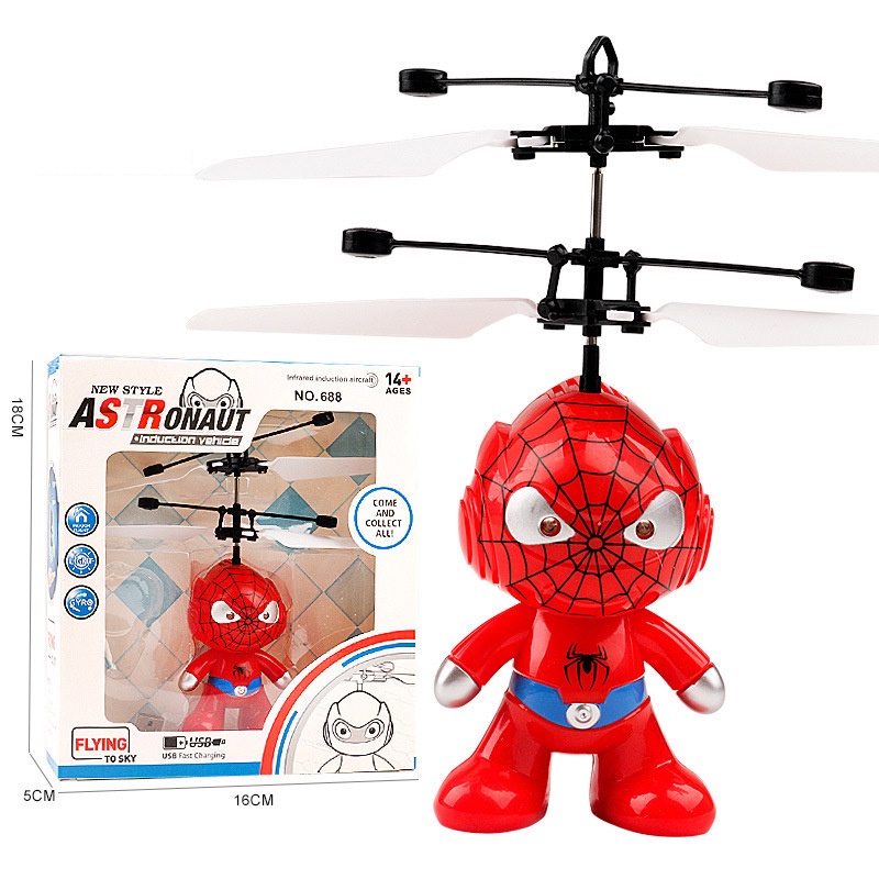 Đồ chơi máy bay hình người nhện/captain America dễ thương cho bé