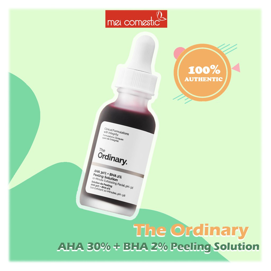 Tẩy Da Chết Hóa Học The Ordinary AHA 30% + BHA 2% Peeling Solution