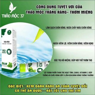 Kem Đánh Răng Thảo Mộc  An toàn Tuyệt Đối [ Ăn Được ]
