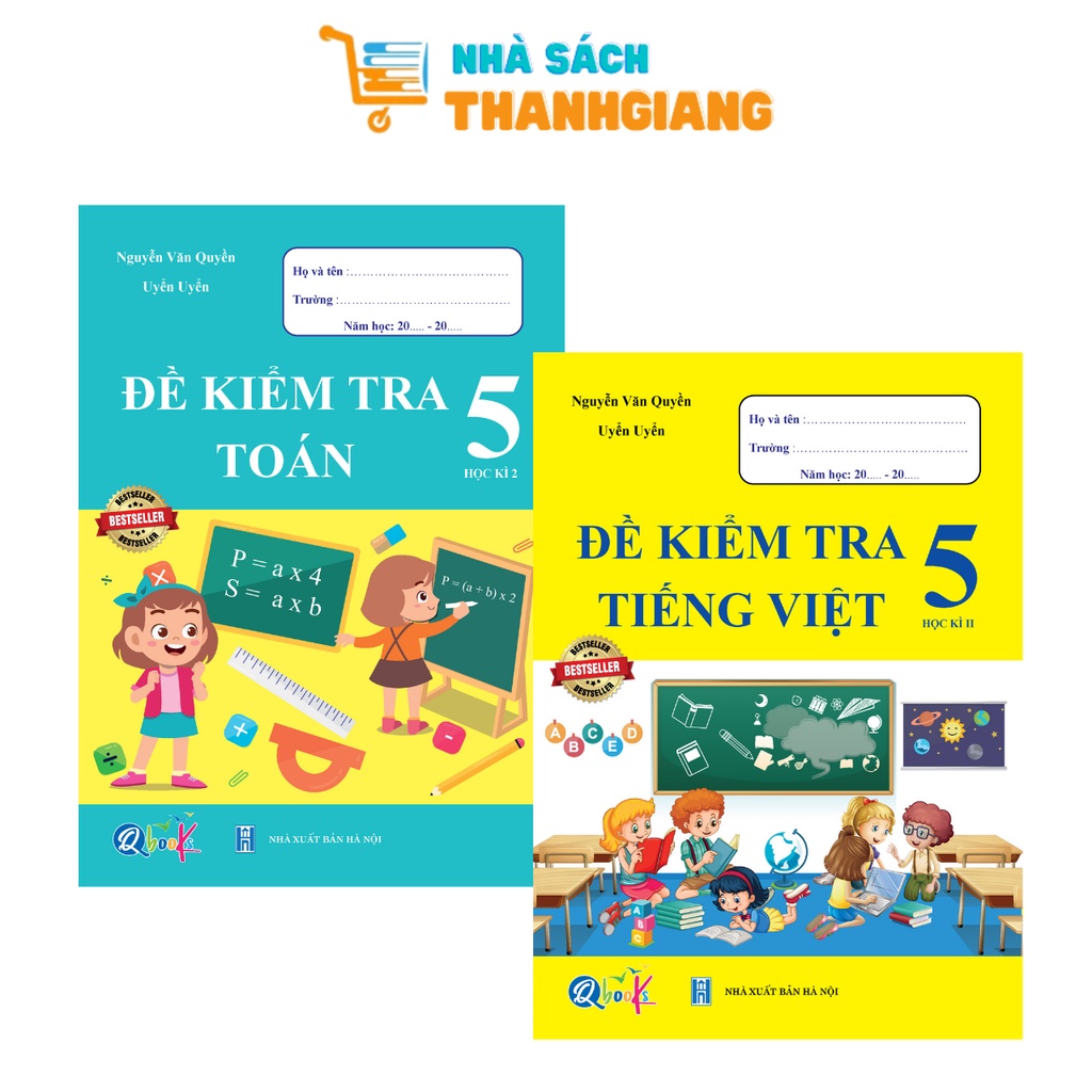 Sách – Combo Đề kiểm tra Toán và Tiếng Việt 5 Kì 2 (2 quyển)