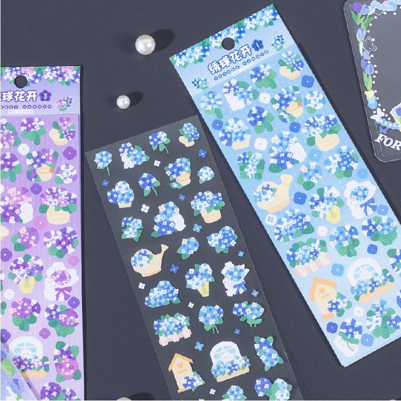 Goo Miếng Dán Trang Trí Hình Hoa Hoạt Hình 8 Kiểu