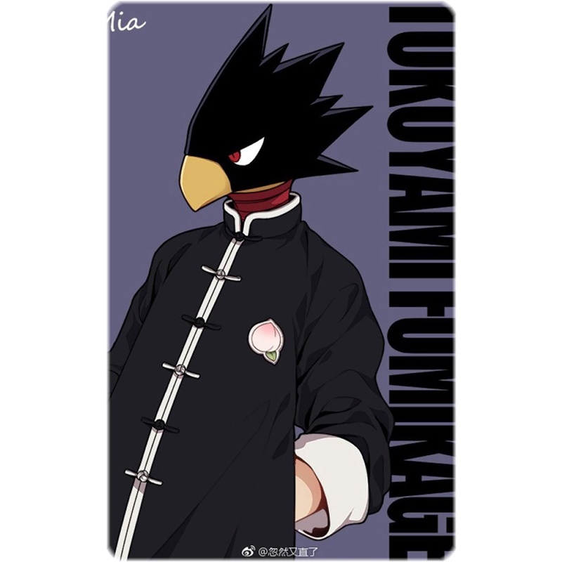 Ảnh card bo góc in hình BOKU NO HERO ACADEMIA ver ĐÀO PEACH - Học Viện Anh Hùng thẻ bo viền 5*8cm