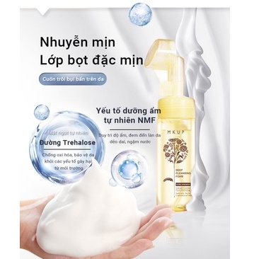 Sữa rửa mặt MKUP  tạo bọt ngăn ngừa mụn, kiểm soát bã nhờn chiết xuất hoa cúc Calendula Extract Sebum Control 150ml | BigBuy360 - bigbuy360.vn