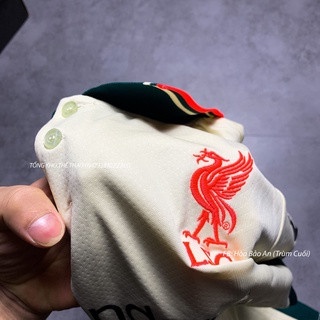 Bộ quần áo đa banh CLB Liverpool màu trắng kem mùa 21/22 hàng cao cap ThaiLand