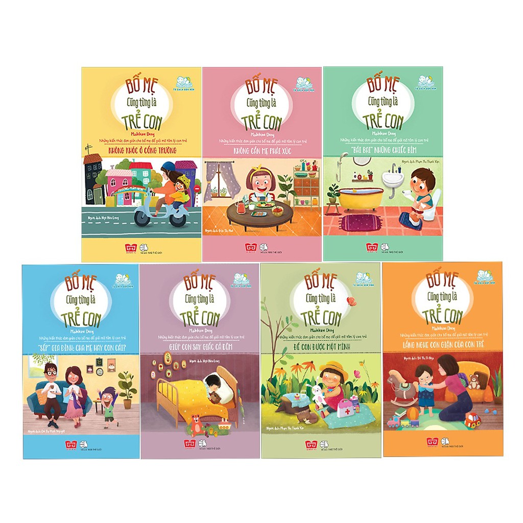 Sách - Bố mẹ cũng từng là trẻ con - Combo 7 tập