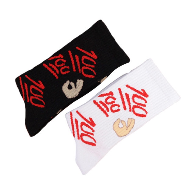 Vớ thể thao số 100 cổ cao Nam Nữ phong cách trẻ trung, xu hương đường phố, năng động.