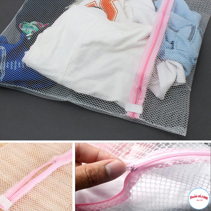 Combo 3 Túi Lưới Giặt Đồ 30x40cm Tiện Dụng 00233