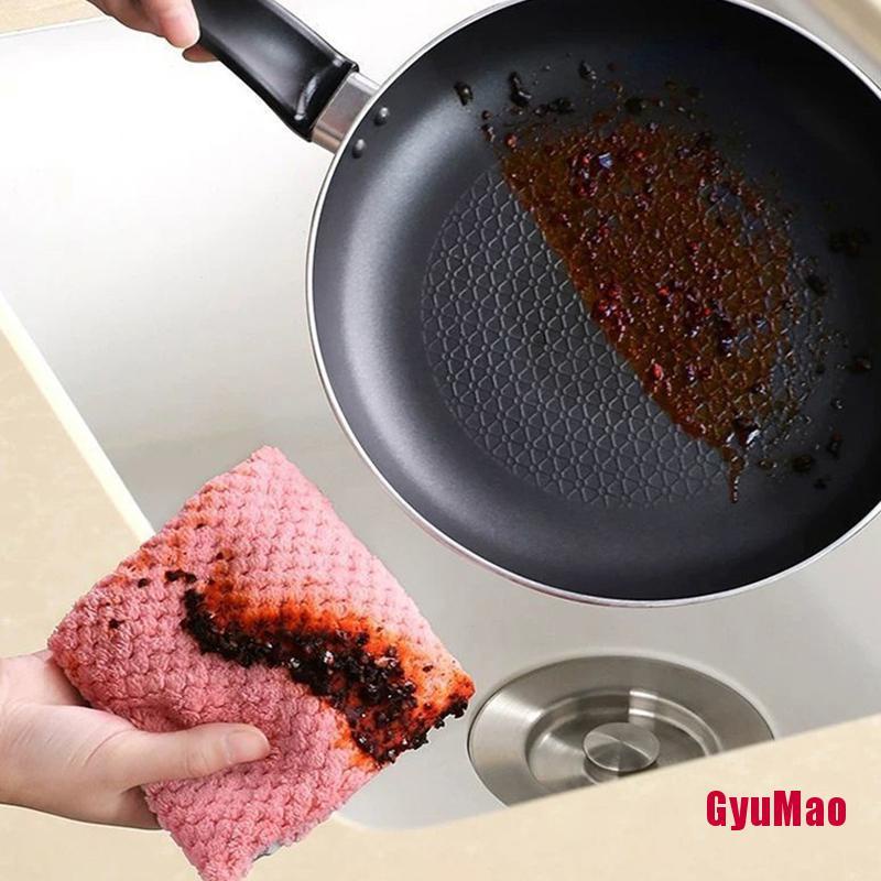 Khăn Lau Chén Dĩa Dày Dặn Chống Dính Dầu Tiện Dụng Cho Nhà Bếp