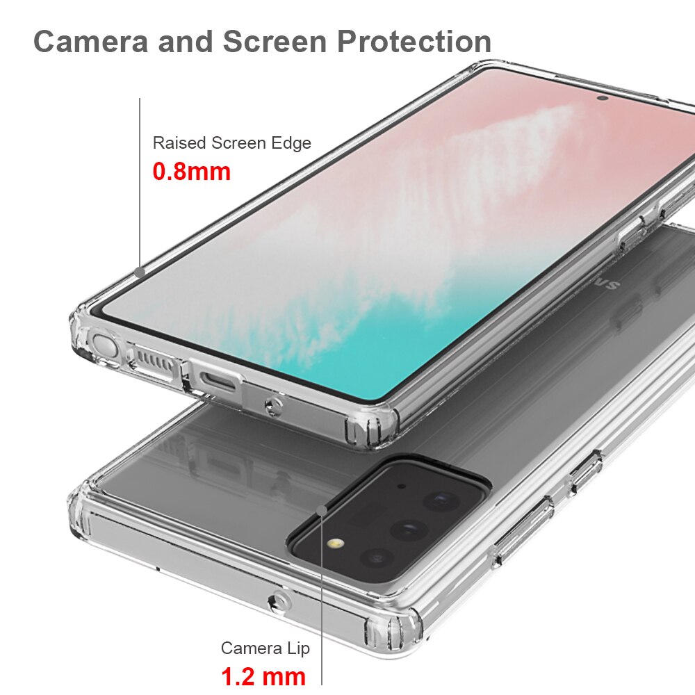 Ốp điện thoại trong suốt siêu mỏng cho Samsung Galaxy S23 Ultra + S22 Plus 5G Note 20 S21 Fe S20 S10 10 9 8 S9 S8