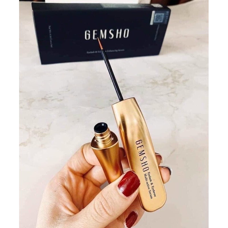 SIÊU DƯỠNG MI GEMSHO EYELASH & EYEBROW MULTI ACTIVE SERUM GEM SHO