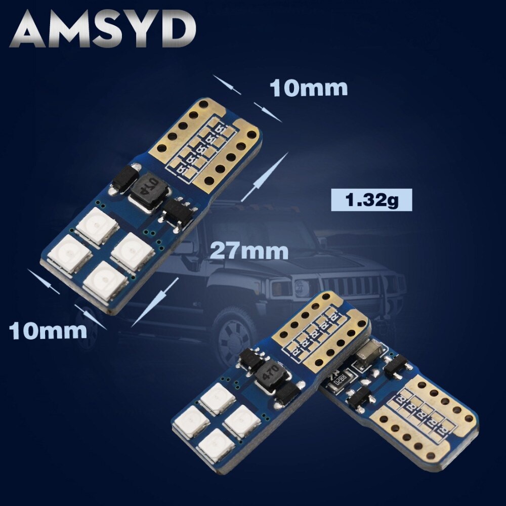 1 bóng Led demi Xi nhan T10 chip 3030 8SMD (siêu sáng)