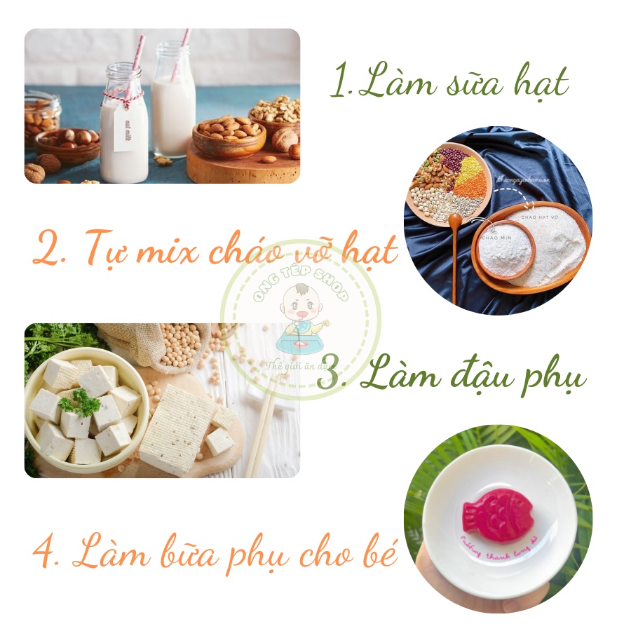 9 loại hạt hữu cơ cho bé ăn dặm