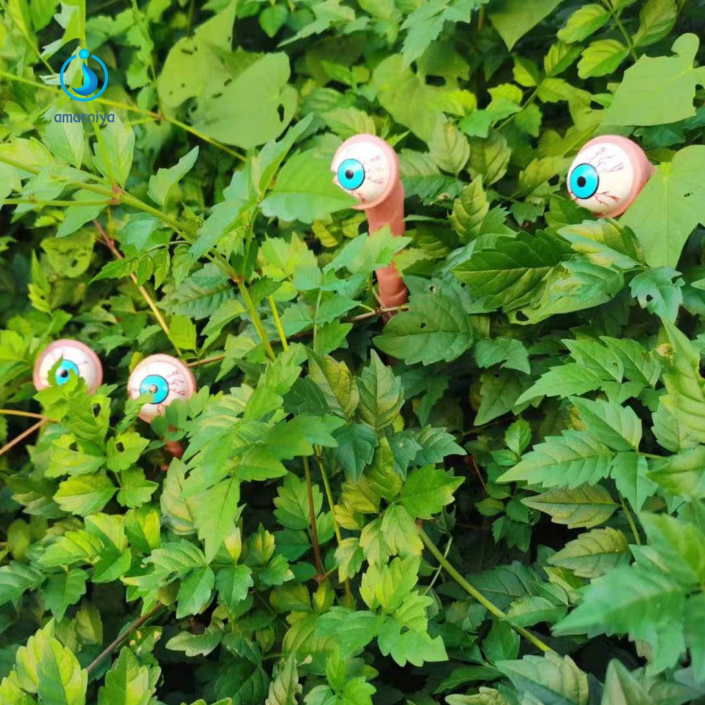 Set 2 Mặt Dây Chuyền Hình Mắt Bí Ngô Trang Trí Vườn Halloween