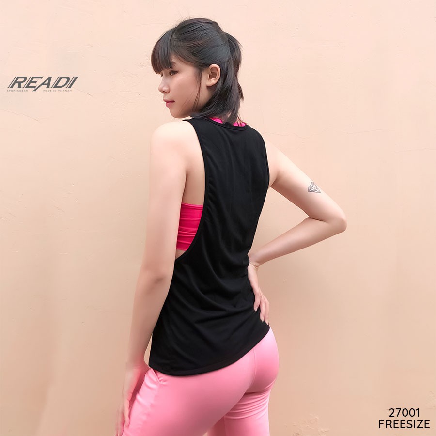 READI Áo tanktop trơn nữ tập gym yoga freesize - 27001