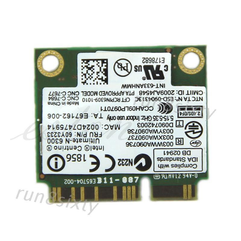 Card Không Dây Rxsix Hot! Ultimate-N 6300 633anhmw Fu 60y3233 Cho Thinkpad Intel