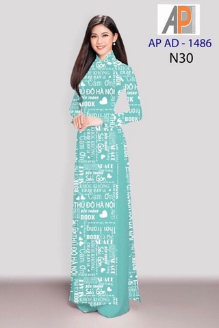 Vải may áo dài in chữ đẹp
