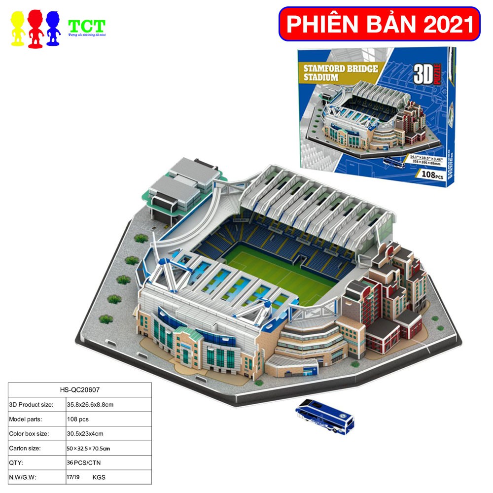 [ BẢN 2021 ]Mô hình sân vận động bóng đá Stamford Bridge (Chelsea)