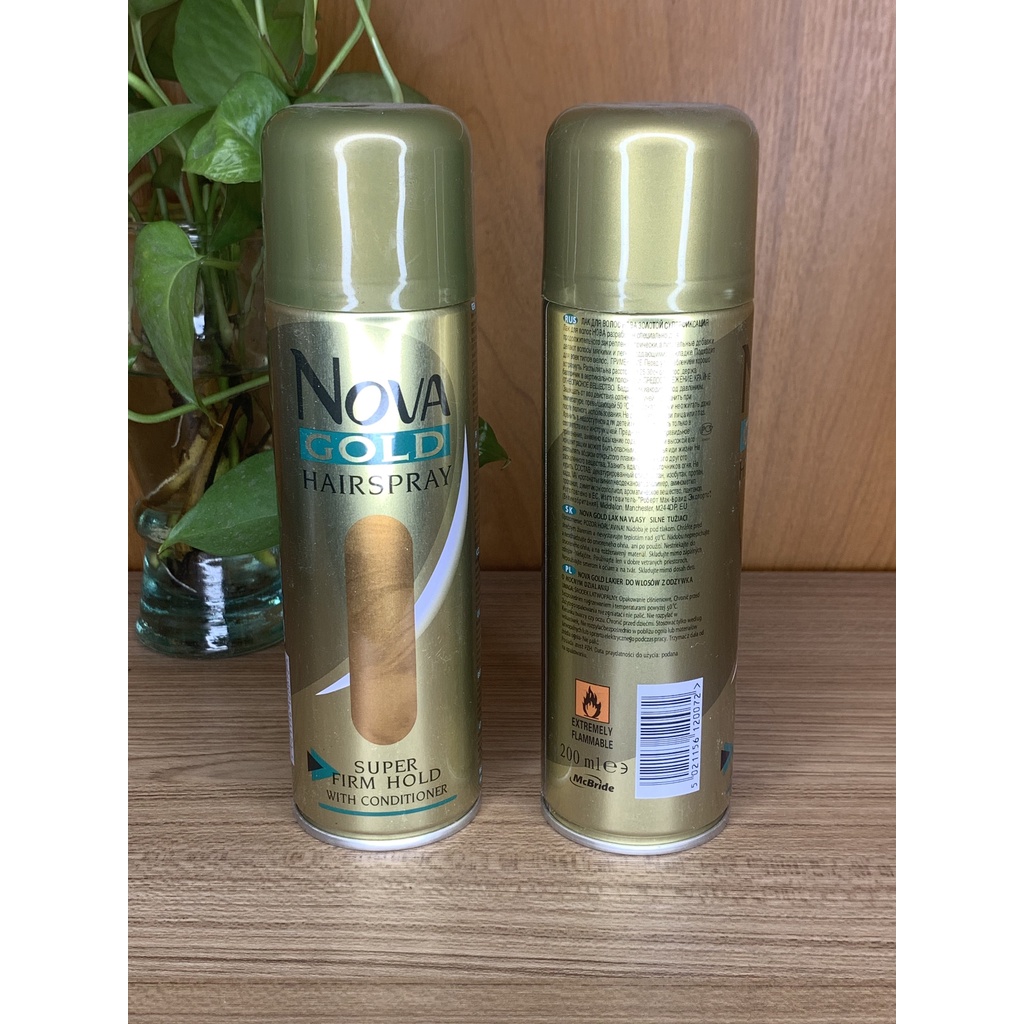 Gôm Xịt Tóc Nova Gold 200ml