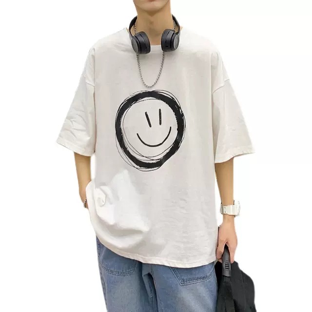 Áo nỉ nam nữ form rộng hình in  mặt cười to độc đáo  unisex form rộng oversize streetwear AMZ2