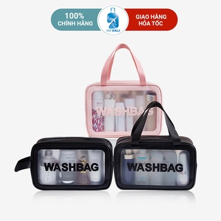 Túi đựng mĩ phẩm du lịch, đồ trang điểm Washbag trong suốt tiện dụng