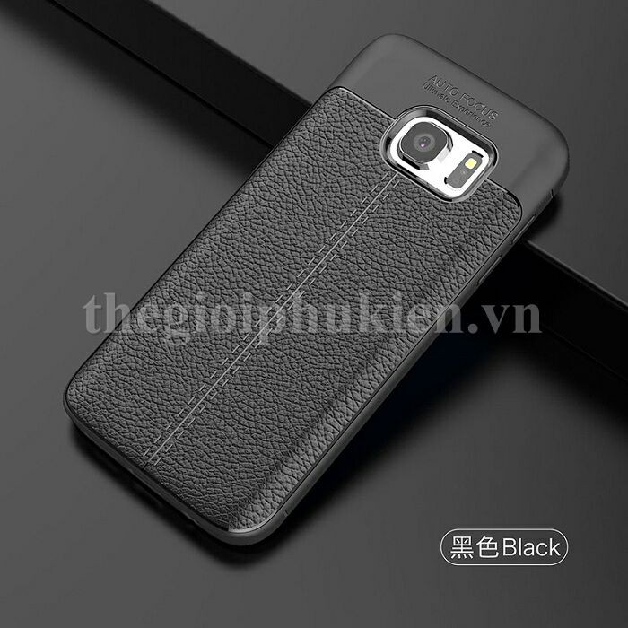 Ốp lưng SamSung Galaxy S6 silicon giả da, chống sốc Auto Focus - Giá rẻ