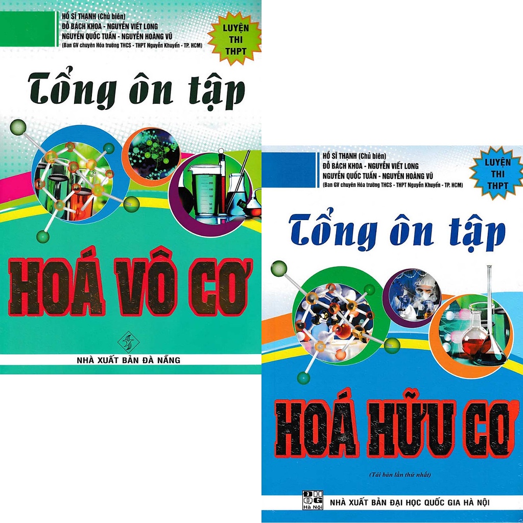 Sách - Combo 2 Quyển Tổng Ôn Tập Hoá Vô Cơ Và Hữu Cơ