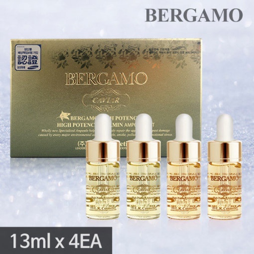 Set tinh chất dưỡng da BERGAMO chứa collagen xóa đi nếp nhăn phục hồi chuyên sâu Serum Bergamo Luxury Gold Collagen & Caviar