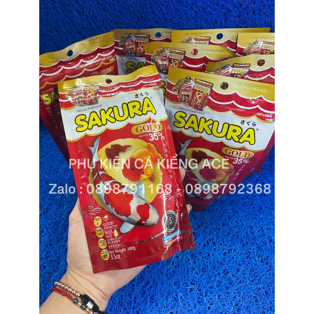 THỨC ĂN CHO CÁ SAKURA 100GR