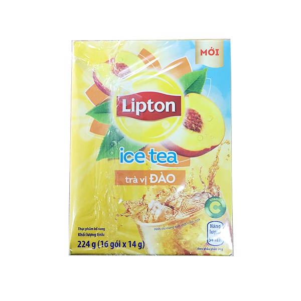 Trà Lipton Ice Tea Hòa Tan Hộp Giấy 224g (14g x 16 gói) | BigBuy360 - bigbuy360.vn