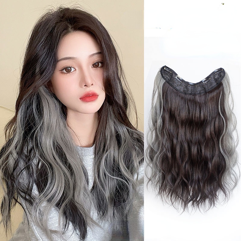 Bộ Tóc Giả Dài Xoăn Gợn Sóng Màu Ngọt Ngào Thời Trang