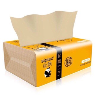[MUA 1 TẶNG 1] Khăn ăn Gấu Trúc Sipiao-Khăn Giấy Gấu vàng (300 tờ)