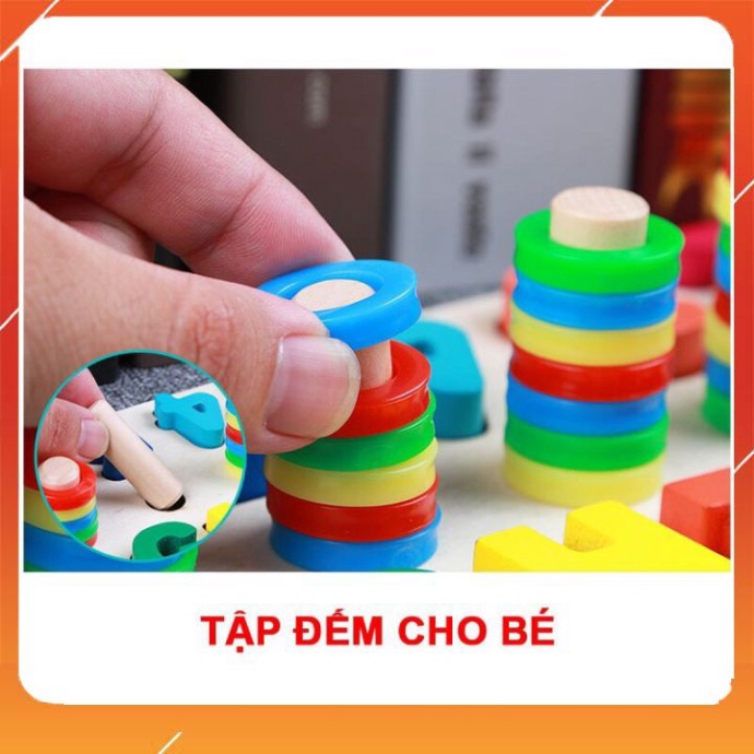 Bảng chữ cái tiếng việt có dấu  mẫu mới - kèm chữ số và học đếm - làm bằng gỗ tự nhiên TRITU