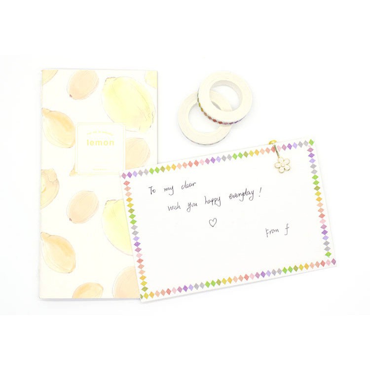 Washi tape - Băng dính washi 0.8cm x 10m WST001