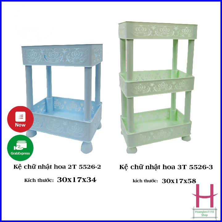 Kệ chữ nhật xếp tầng tháo lắp nhựa Việt Nhật 5526 { H }