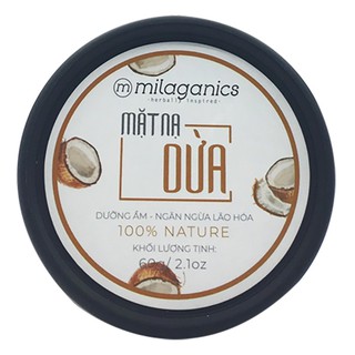 Mặt Nạ Milaganics Dừa Dưỡng Ẩm , Ngăn Ngừa Lão Hóa 60g