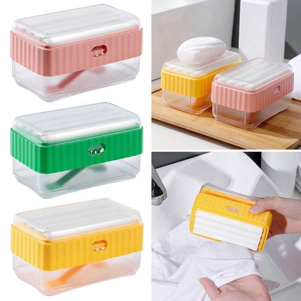 PINEVN Bình Đựng Xà Phòng Rửa Chén Dạng Bơm Kèm Cọ Vệ Sinh Tiện Dụng