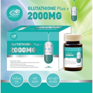 ( Chính Hãng ) Viên glutathione 2000mg, viên uống trắng da glu 2000 mờ nám đẹp da